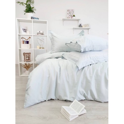 Комплект постельного белья Tivolyo Home LINE бирюзовый KING SIZE