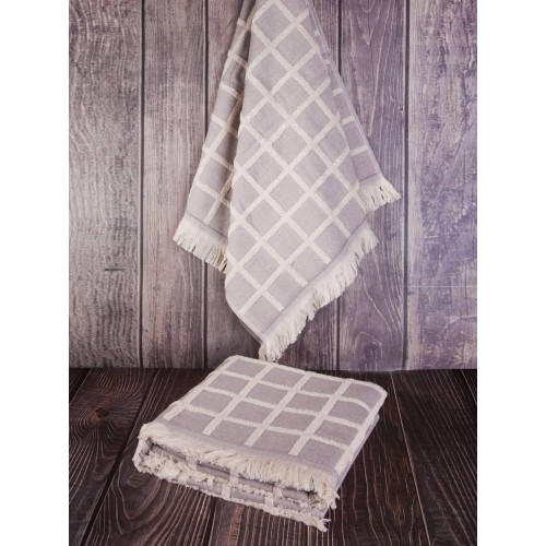 Набор полотенец Tivolyo Home CHANEL лиловый 2 предмета