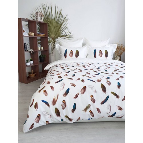 Комплект постельного белья Tivolyo Home GALA кремовый KING SIZE