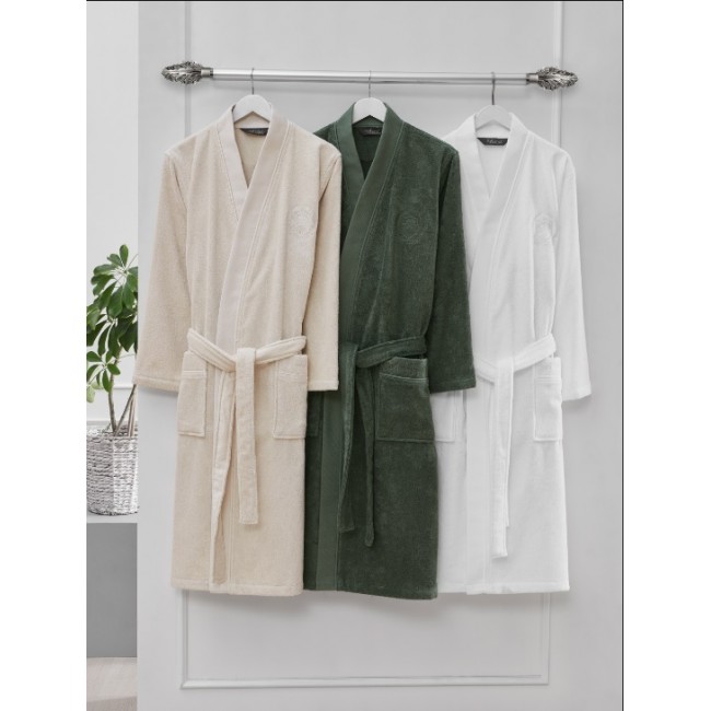 Халат мужской Soft cotton PALATIN кремовый M