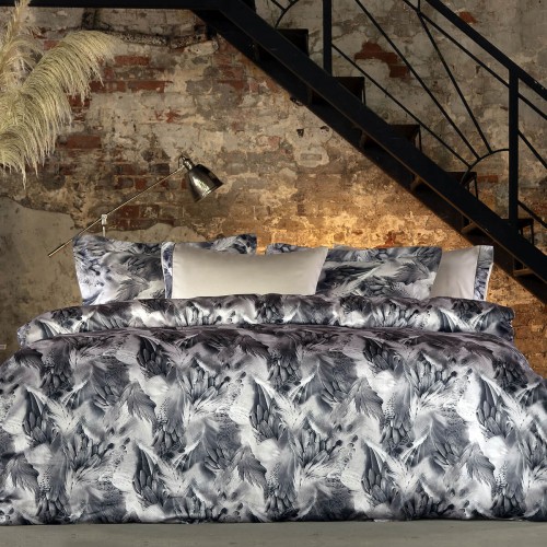Комплект постельного белья Tivolyo Home GENESIS серый Евро