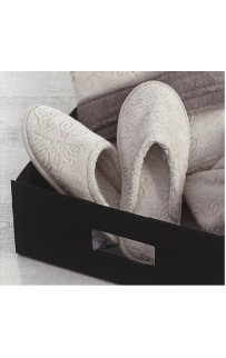 Тапочки Soft cotton LEAF коричневый 38/40