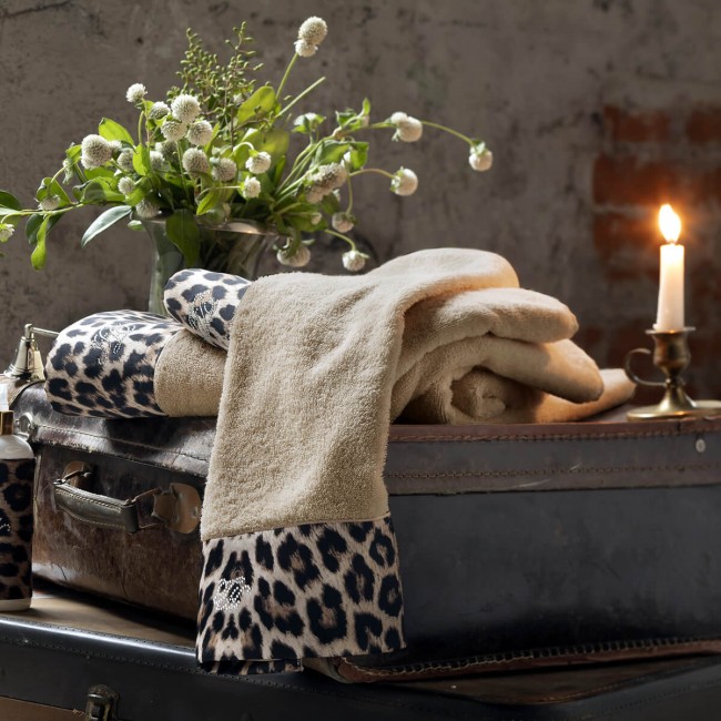 Полотенце Tivolyo Home LEOPARD горчичный 75х150