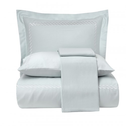 Комплект постельного белья Tivolyo Home CATENA бирюзовый KING SIZE