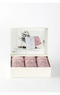 Салфетка Tivolyo Home LINA фиолетовый 3 предмета