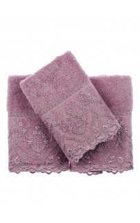 Салфетка Tivolyo Home LINA фиолетовый 3 предмета