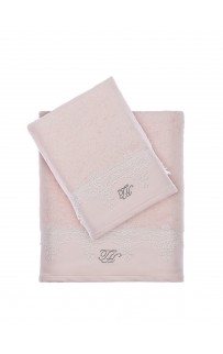 Полотенце Tivolyo Home JULIET розовый 75х150