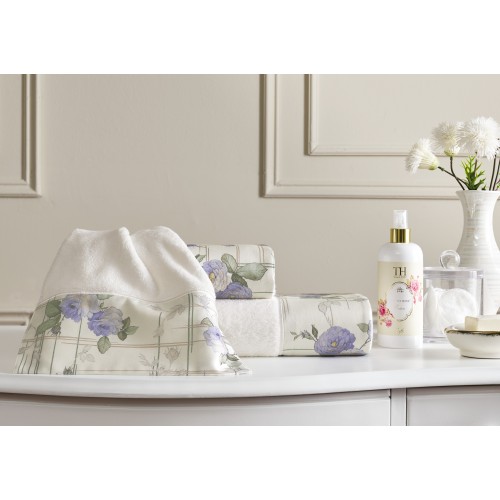 Набор полотенец Tivolyo Home SOFFIE лиловый 2 предмета