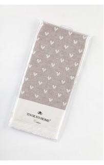 Кухонное полотенце Tivolyo Home HEARTS бежевый 50х70