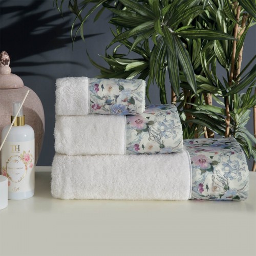 Набор полотенец Tivolyo Home CAVA кремовый 2 предмета