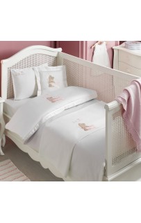 Комплект детского постельного белья Tivolyo Home POURTOL BEBE розовый с покрывалом