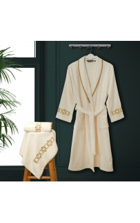 Халат мужской Soft cotton MONDRIAN крем XL