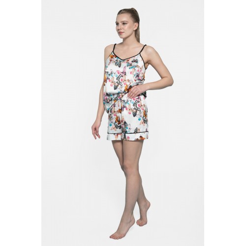 Пижама женская с шортами Tivolyo Home BUTTERFLY WORLD L