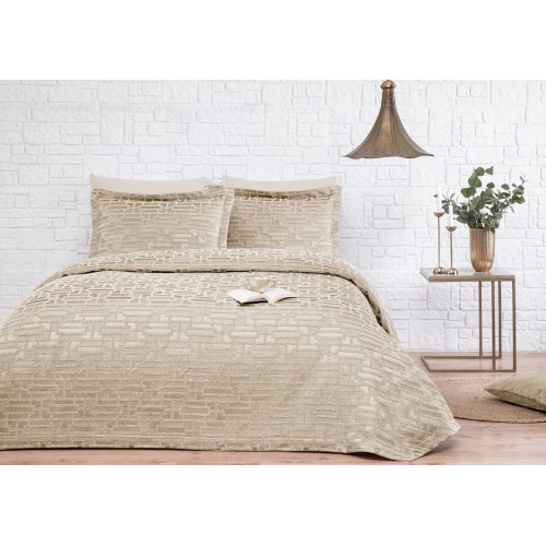 Покрывало Tivolyo Home CALIPSO бежевый Евро