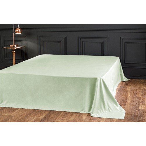 Простыня Tivolyo Home сатин зеленый KING SIZE