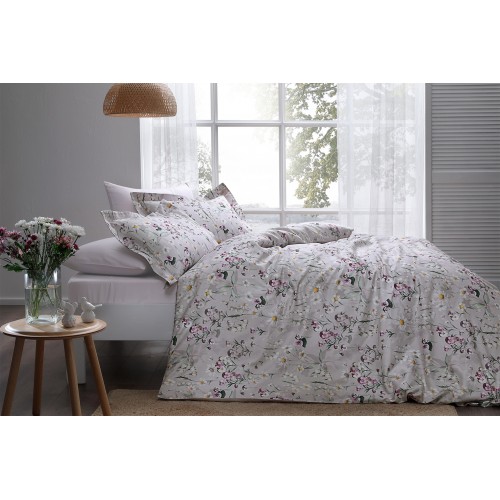 Комплект постельного белья Tivolyo Home DAISY бежевый KING SIZE