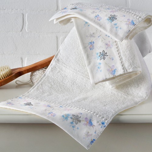 Полотенце Tivolyo Home IRIS кремовый 50х100