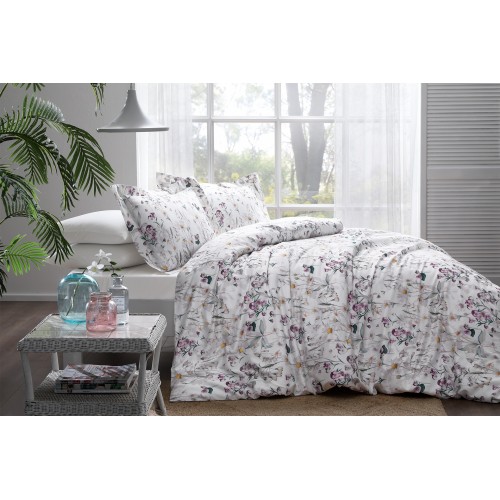 Комплект постельного белья Tivolyo Home DAISY кремовый KING SIZE