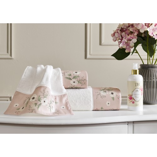 Набор полотенец Tivolyo Home CREMONA розовый 2 предмета