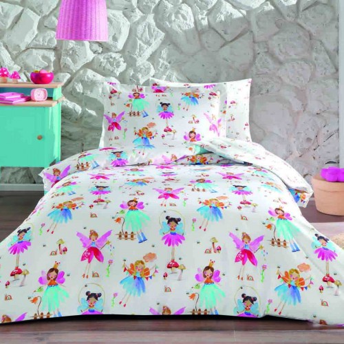 Комплект постельного белья Tivolyo Home BARBIE GIRLS Полутороспальный