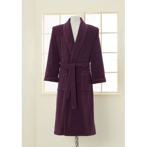 Халат мужской Soft cotton LORD фиолетовый L