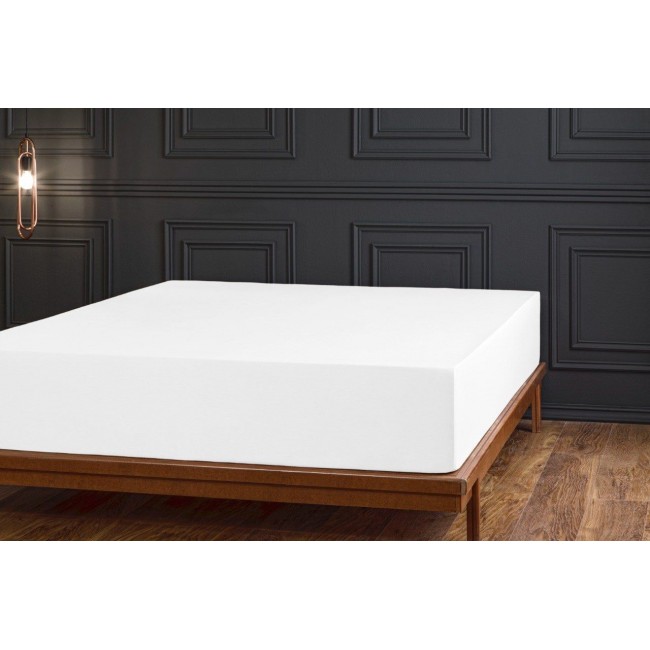 Простыня на резинке Tivolyo Home белый 180х200 Простыня на резинке Tivolyo Home белый 180х200