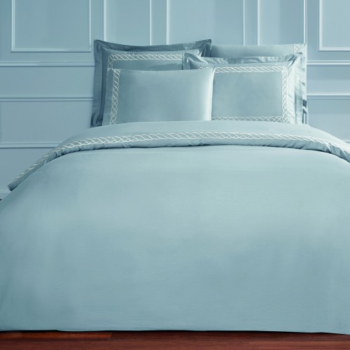 Комплект постельного белья Tivolyo Home CHAIN серый Евро