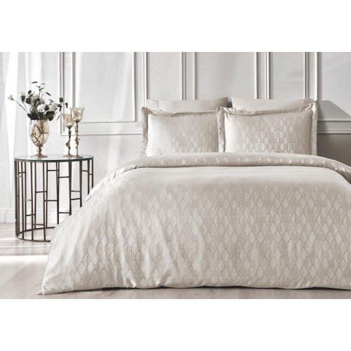 Комплект постельного белья Tivolyo Home STELLA серый Евро