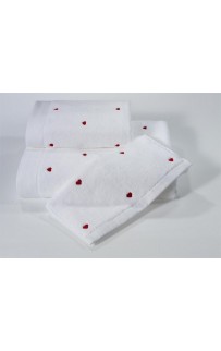 Салфетка Soft cotton LOVE белый/голубой 3 предмета