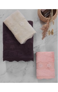 Полотенце Soft сotton STELLA розовый 85х150