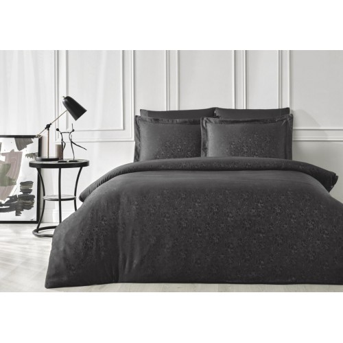 Комплект постельного белья Tivolyo Home ALISA антрацит Евро