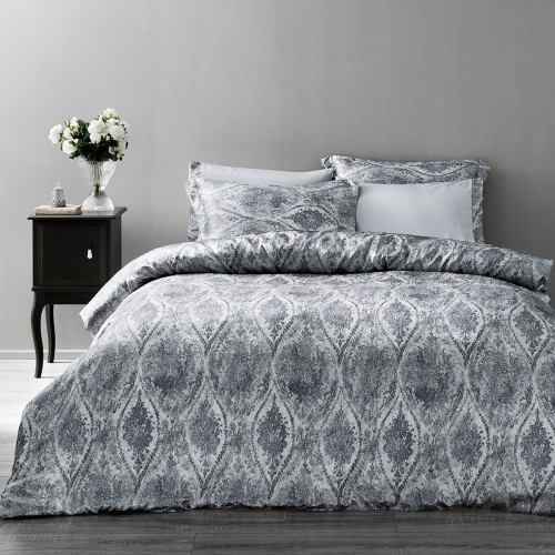 Комплект постельного белья Tivolyo Home DANTE серый Евро