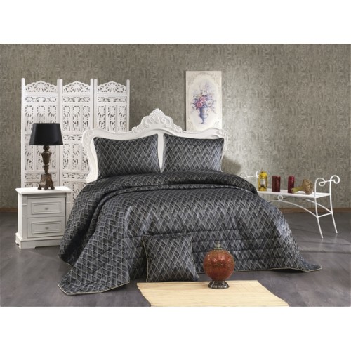 Покрывало Grazie Home DELMOR тёмно-синий Евро