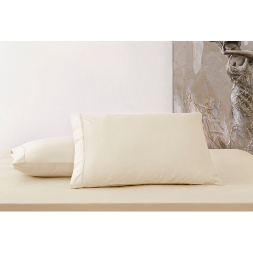 Наволочка Tivolyo Home сатин песочный экрю 50х70