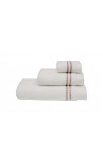 Полотенце Soft cotton CHAINE белый/бежевый 75х150