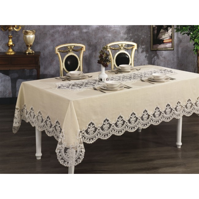 Скатерть Gelin home GLORIA бежевый 160х260