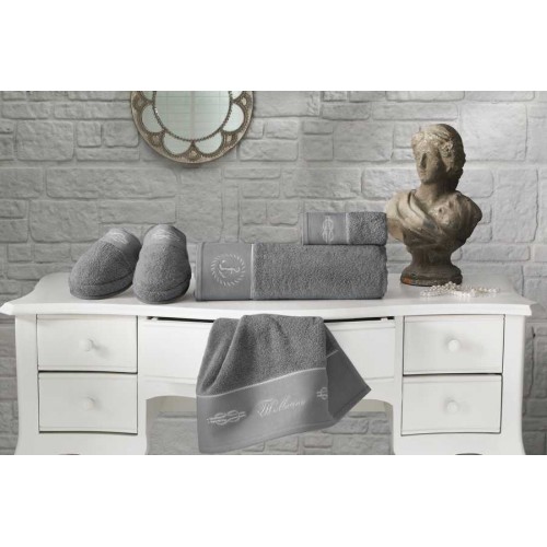 Набор полотенец Tivolyo Home ANCHOR серый 2 предмета