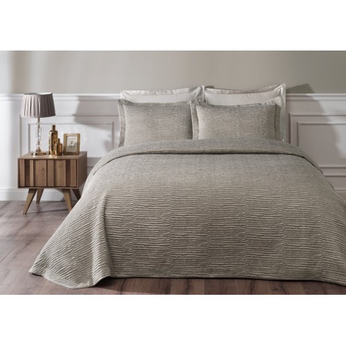 Покрывало Tivolyo Home DAMASKO бежевый Евро