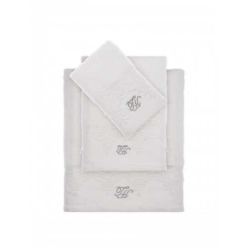 Набор полотенец Tivolyo Home JULIET кремовый 2 предмета