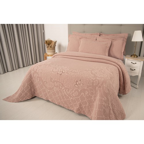 Покрывало Tivolyo home MIRA розовый 240х260