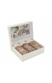Салфетка Tivolyo Home TIGER коричневый 3 предмета