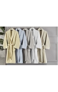 Халат мужской Soft cotton DELUXE голубой XXL