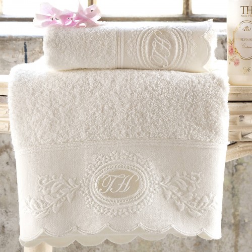 Набор полотенец Tivolyo Home ANTOINETTE кремовый 2 предмета