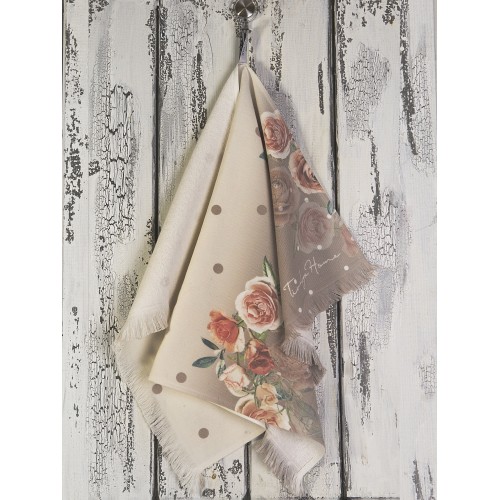 Кухонное полотенце Tivolyo Home POINT ROSE бежевый 50х70