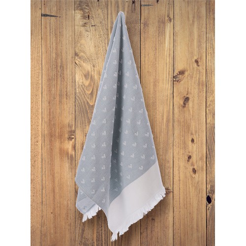 Кухонное полотенце Tivolyo Home HEARTS бирюзовый 40х60