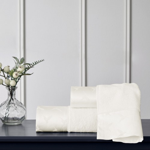 Набор полотенец Tivolyo Home COLIBRI кремовый 2 предмета