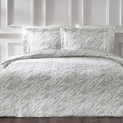 Комплект постельного белья Tivolyo Home BLURRY серый Евро