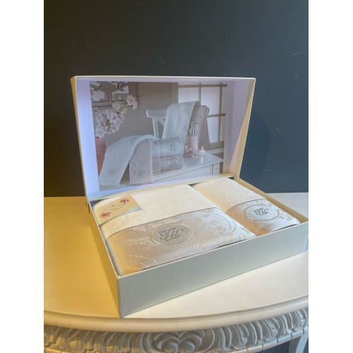 Набор полотенец Tivolyo Home GRANT бежевый 2 предмета