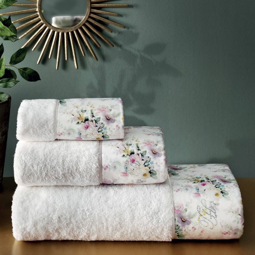 Набор полотенец Tivolyo Home FINOLA кремовый 2 предмета