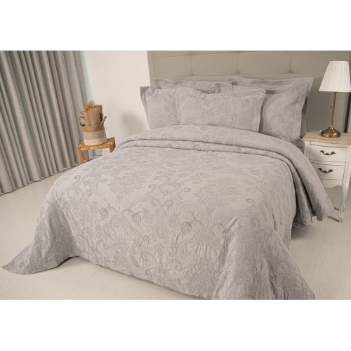 Покрывало Tivolyo Home SERRA серый 240х260